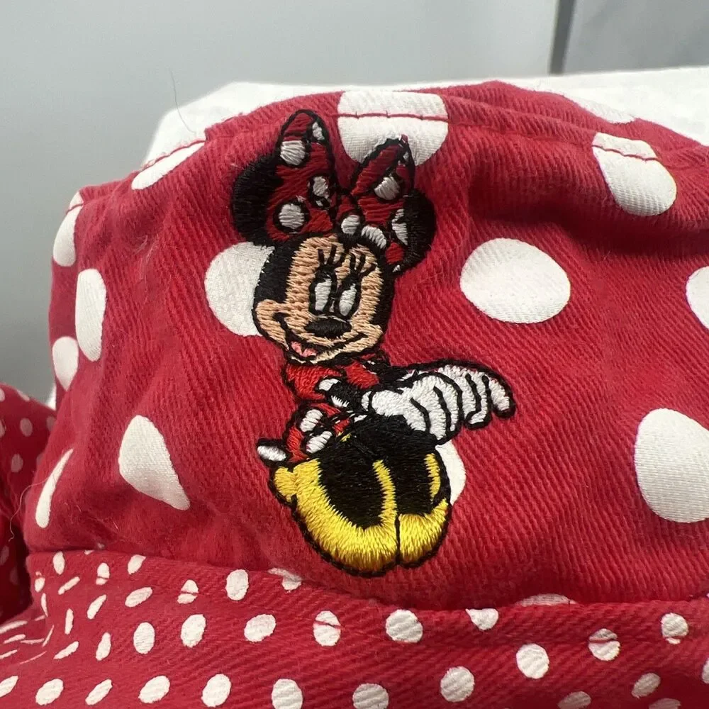 Disney Parks Minnie Mouse Child Polka Dot Bucket Hat